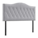 HOMCOM Bedhead Board Home Bedroom Decoration for 1.8m Bed w/ Sponge Filled, Grey