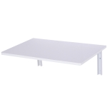 HOMCOM Mesa Dobrável de Parede Mesa Auxiliar Suspensa para Cozinha Sala de Jantar 60x40x20cm Branco