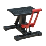 HOMCOM Plataforma Elevação para Motocicletas Ajustável Macaco Elevador para Reparação Estacionar 28x17,5x24,5-35,5cm Preto