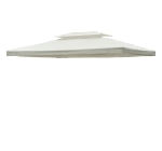 Outsunny Cobertura de Substituição 4x3m para Pérgola de Jardim 2 Níveis Respirável com 10 Orifícios de Drenagem Cobertura de Substituição de Pérgola Exterior Creme