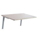HOMCOM Mesa Dobrável de Parede Mesa Auxiliar Suspensa para Cozinha Sala de Jantar 60x40x20cm Madeira Natural