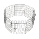 PawHut Parque para cães e outros animais de estimação com 8 vedações 71x61 cm Metal(c-3)