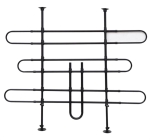 PawHut Grade de Segurança de Carro para Cães Ajustável em Largura e Altura 85-150x85x128cm Grade Separadora para Porta Malas de Carro Universal Metal Preto