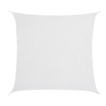 Outsunny Toldo Vela Quadrado 3x3m para Varanda Jardim com Proteção UV Resistente à Água Poliéster Creme