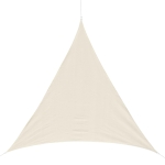Outsunny Toldo vela triangular 4x4x4m para jardim varanda Creme