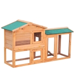 Pawhut Coelheira com parque cercado Madeira de pinho e abeto 145x45x85 cm