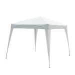 Outsunny Tenda Dobrável 3x3m Tenda para Jardim Campismo Festas Eventos Aço e Oxford Branco