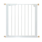 PawHut Barreira de Segurança para cães de ferro 74-95 x 70 cm branco