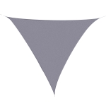 Outsunny Toldo de vela Triangular 3x3x3 para Varanda Jardim Poliéster cinza