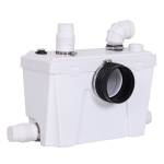 HomCom Bomba Trituradora com 400W e 4 Entradas para Casa de Banho 40x29x28cm branco