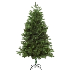HOMCOM Árvore Artificial de Natal com Base Dobrável 934 Galhos PE e PVC Árvore de Natal Decorativa para Exterior Interior Ø105x210cm Verde