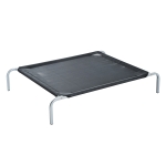PawHut Cama Elevada para Animais de Estimação Cama para Cães e Gatos Desmontável Tecido Textilene Exterior Jardim Terraço 89x58x20cm Preto