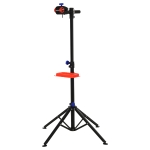 HOMCOM Suporte de Reparo de Bicicleta Dobrável e Estábulo Ajustável a 110-180 cm com 4 Pernas Preto