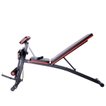 HOMCOM Banco de Pesos Dobrável e Inclinável Banco de Musculação Multifuncional para Treinamento Completo Máquina Fitness para Casa Academia 54x160x106cm Preto