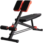 HOMCOM Banco de halteres inclinavel com 4 níveis de altura ajustável multifuncional para treinamento completo 64x146x73,5-85cm