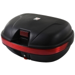 HOMCOM Tronco de motocicleta 48 L Capacidade Fechadura com duas chaves Acessórios 59x43x33 cm(c-3)