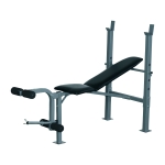 HOMCOM Banco de Musculação máquina de fitness com encosto ajustável 165x68x114cm Preto