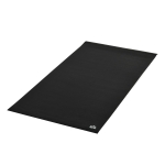 HOMCOM Tapete Protetor de Chão para Equipamentos Fitness 6mm Tapete Antiderrapante para Passadeiras e Bicicletas Estáticas para Casa Academia 180x90cm Preto