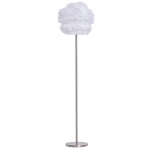 HOMCOM Candeeiro de pé moderno Pedal Interruptor de pé Suporte para lâmpada E27 Estrutura de metal 40x40x160cm