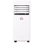 HOMCOM Ar Condicionado Portátil 9000BTU 3 em 1 Refrigerador Ventoinha e Desumidificador com Temporizador Controlo Remoto Potência 1003W Silencioso 35,4x33,8x69,8cm Branco