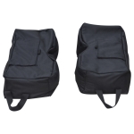 Outsunny Bolsas de Areia para Base de Chapéu de Sol Impermeável Desmontável Suporte para Chapéu de Sol 50kg 50x50x18cm Preto