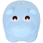 HOMCOM Bacio infantil penico para bebê removível em forma de hipopótamo com alças 40x30x23cm Carga 25kg Azul