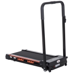 HOMCOM Passadeira Elétrica com Parada de Emergência Ecrã LCD Controlo Remoto Velocidade 1-6km/h Potência do Motor 500W 105x56x108,5cm Preto