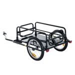 PawHut Reboque de Carga para Bicicleta Carregamento de Bagagem Armação de aço leve com refletores