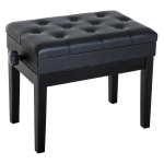 Homcom Banco para piano de tamborete com altura ajustável 54,5x33x48-58 cm