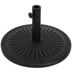 Outsunny Base para Chapéu de Sol Suporte para Chapéu de Sol para Mastros de 35mm/38mm/48mm para Terraço Jardim Exterior Ø49x32 cm Preto