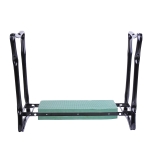 Outsunny Banco de Jardim Dobrável e Portátil Banco de Jardim com Joelheira para Jardinagem com Almofadas de Espuma EVA para Proteger seus Joelhos e Roupas 58x28x49cm Verde e Preto