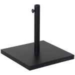 Outsunny Base para Chapéu de Sol Universal Suporte para Chapéu de Sol para Jardim Terraço 45x45x39cm Preto