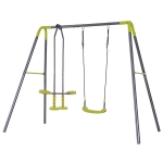 HomCom Baloiço de Criança Jardím Dobrável Assento de Baloiço Infantil Interior e Exterior Carga 100kg Tecido de Oxford - φ100x180cm(c-1)