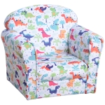 HOMCOM Poltrona Infantil Sofá Poltrona para Crianças com Desenhos Mini Sofá 50x39x44cm Capa de Flanela Moldura de Madeira