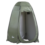 Outsunny Vestiário de praia dobrável Tenda para o chuveiro 120x120x190 cm Verde