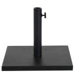 Outsunny Base para Chapéu de Sol Ajustável Universal Suporte para Chapéu de Sol Quadrado para Jardim Exterior 40x40x43cm Preto
