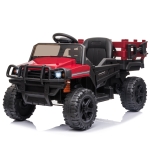 HOMCOM Carro elétrico para crianças acima de 3 anos SUV com 2 motores controle remoto Bateria recarregável de 2,4 GHz 120x67x65 cm Vermelho