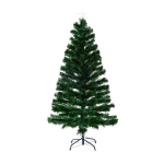 HomCom Árvore de Natal 180cm Artificial Árvore com Suporte Metálico Luzes LED Multicores Φ82x180cm