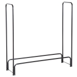HOMCOM Suporte de lenha Prateleira de lenha Lareira Ferramenta 122x35x122cm carga 150kg