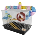 PawHut Gaiola para Hamster 62x29x52cm Casa para Roedores Animal Pequeno Acessórios Incluídos