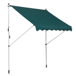 Outsunny Toldo Ajustável para Portas ou Janelas Pernas Telescópicas 200x150cm Verde