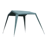 Outsunny Tenda de Jardim 3x3x2,45m Destacável e Impermeável Tecido de Polietileno Azul(c-3)
