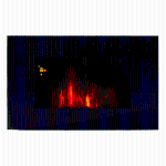 HomCom® Lareira Eléctrica de Parede 1000/2000W Comando a Distância 90x9.5x56cm