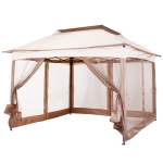 Outsunny Pérgola para Jardim Cor Branco - 6x3m(c-1)