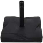 Outsunny Base para Chapéu de Sol Quadrada Suporte para Chapéu de Sol para Mastros com Diámetro de 30mm 35mm e 38mm 41,5x41,5x35cm Preto