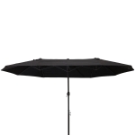 Outsunny Pára-Sol Duplo com Manivela Resistente À Água e Proteção UV 460x240 cm Cor Café(c-2)