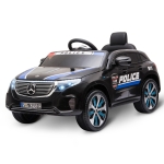 HOMCOM Carro de Polícia Elétrico para Crianças acima de 3 anos Bateria 12V com Controle Remoto Música e Buzina 106x68x53 cm Branco(c-2)