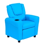 HOMCOM kinderfauteuil, mini-fauteuil, kinderbank voor 3-6 jaar, blauw