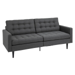 Canapé convertible 2 places design contemporain tissu lin