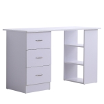 Homcom Bureau Informatique Multi-Compartiments Noir 120 x 49 x 72 cm(c-1)